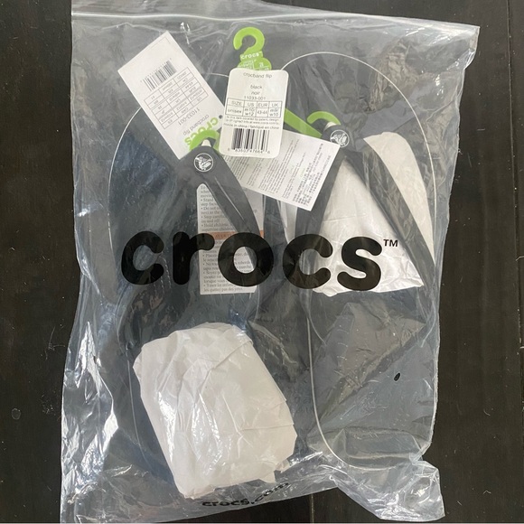 Crocs Unisex crocband Flip thong sandal size 10 men’s- New - Picture 4 of 7